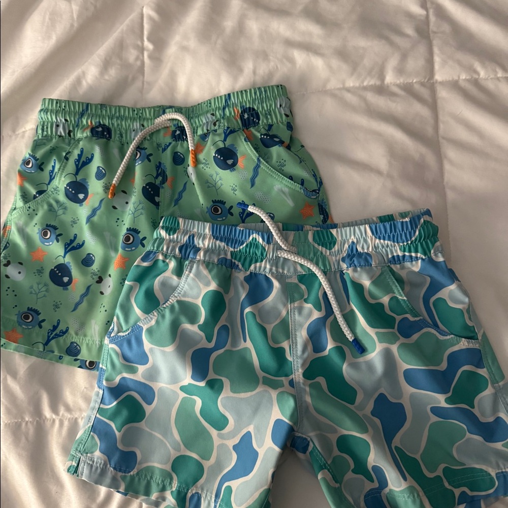 2 4T toddler boys bathing suits